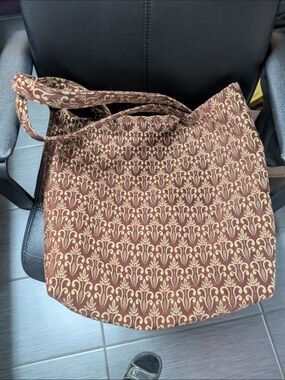 XL Women's Patterned Burgundy Tote Bag